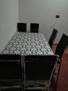 Dinning Table with 6 Chairs