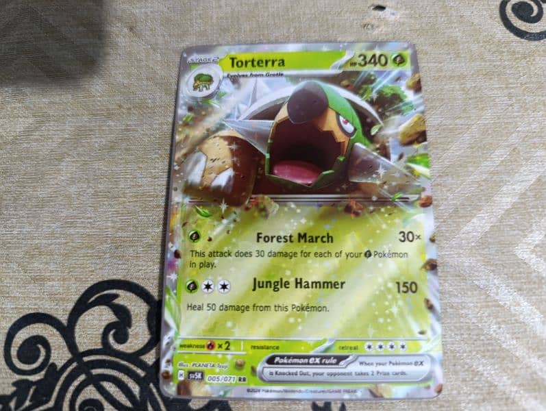 Torterra Pokémon Original Card super rare only for you 0