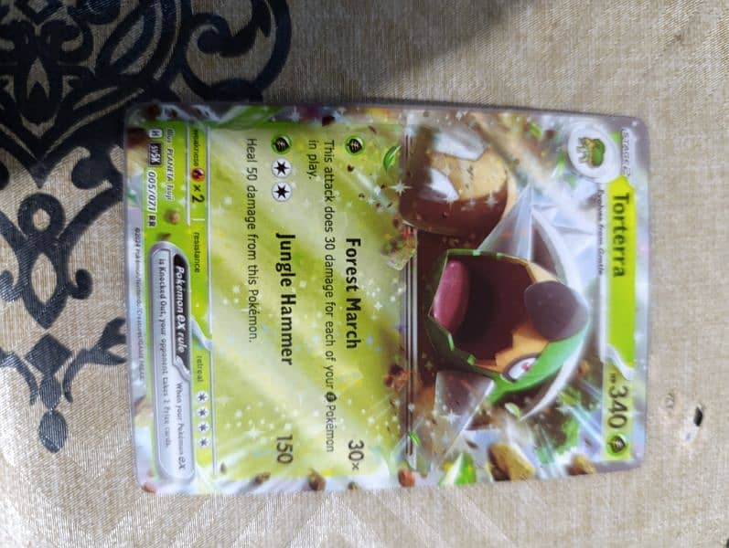 Torterra Pokémon Original Card super rare only for you 1