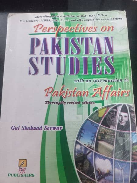 Pakistan Studies by Gul Shahzad Serwar for B. A B. Sc B. Com 1