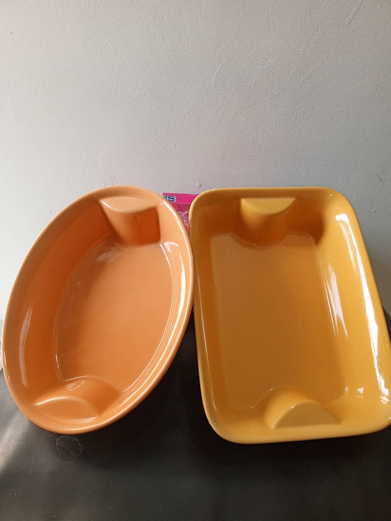 Tray Set Melamine (Orange) 0