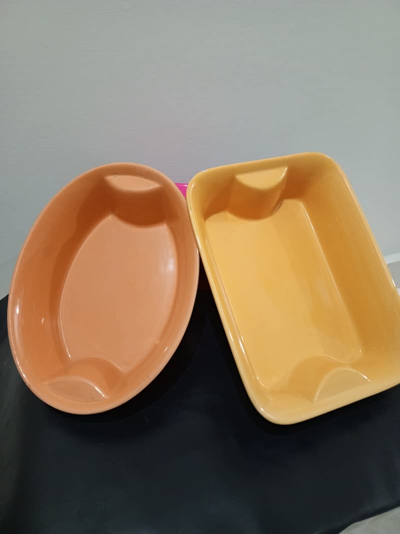 Tray Set Melamine (Orange) 6