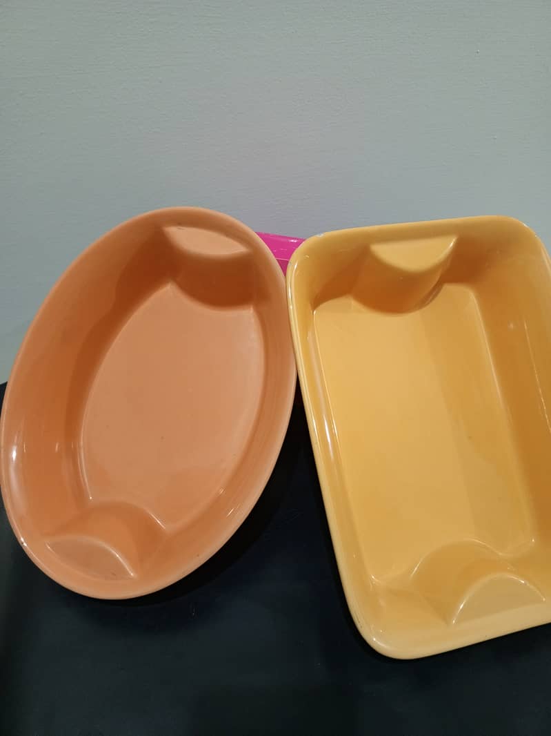 Tray Set Melamine (Orange) 7