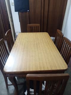 Dinning table with 6 chairs for sale