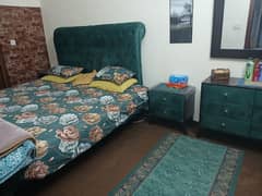 sea green king size bedroom  set