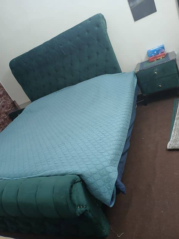 sea green king size bedroom  set 2