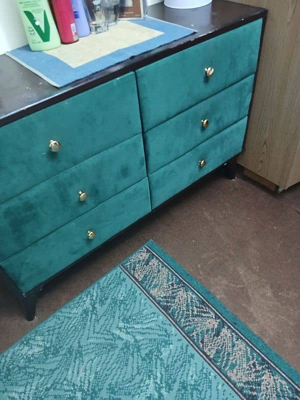 sea green king size bedroom  set 5