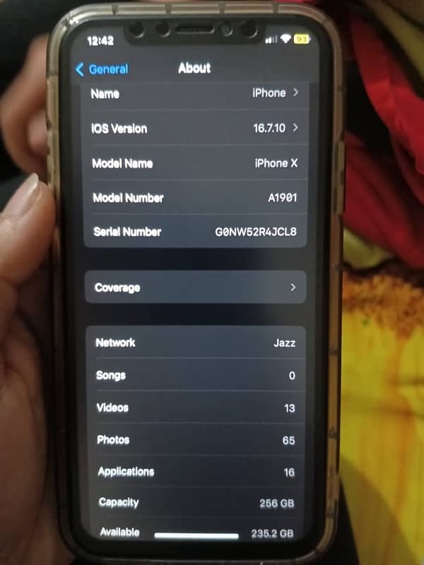 iPhone x 256GB Pta approved 3