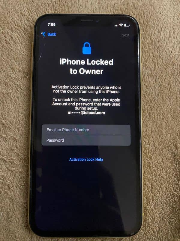 iphone XR icloud lock exchange possible with iphone x 7