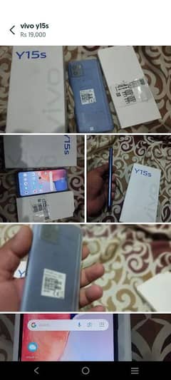 vivo y15s with box charger original