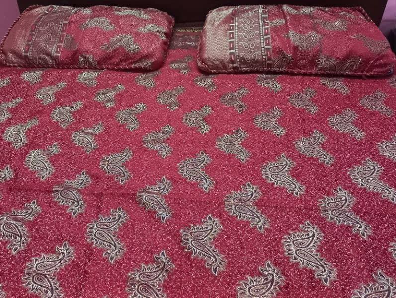 just like new red bedsheet 2