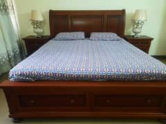 Bed Set/wooden Bed/king Size bed(2 Side & Dressing Table)With Mattress