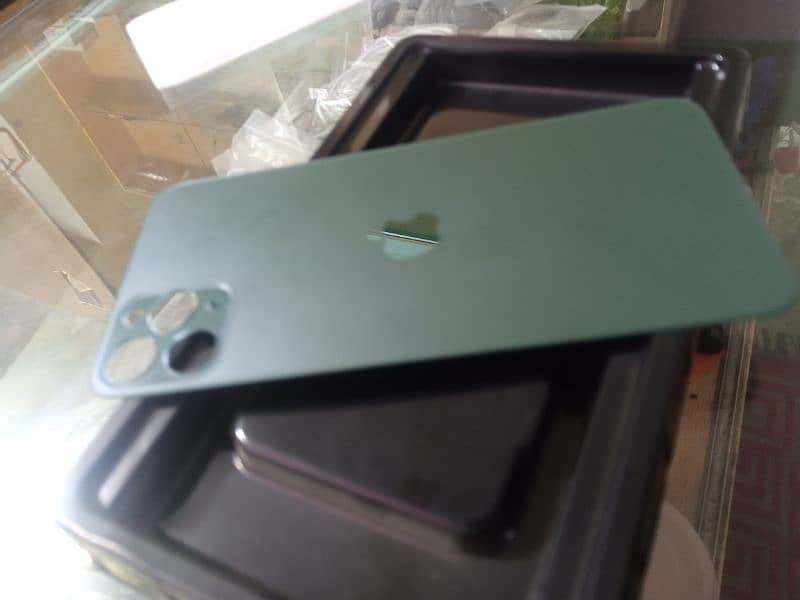 iphone 11 pro max back glass green 1