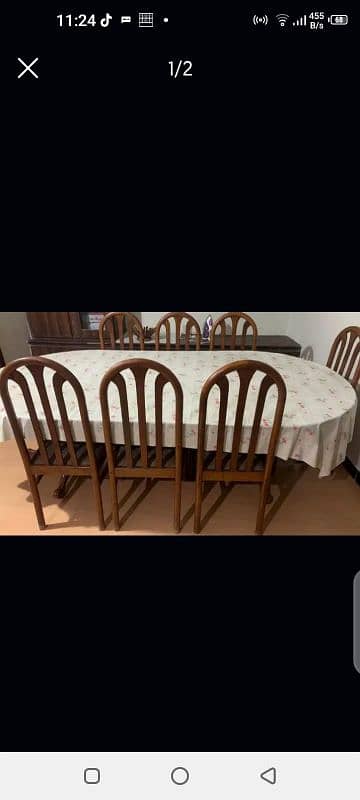 Dining table 8 seater good quality 1