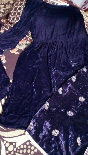 dark purple shaneel 3 piece suit 1