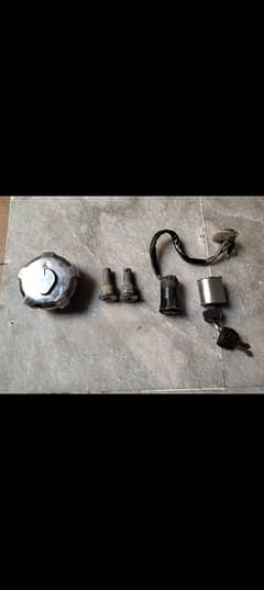 Honda 125 Genuine 5piece Lock set for sale.