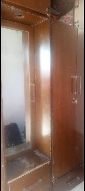 Four Door Wall Wardrobe with Mirror For Sales 4