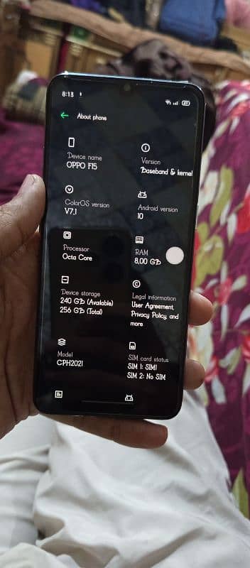 oppo f15 8gb 256 GB. sale and exchange 3