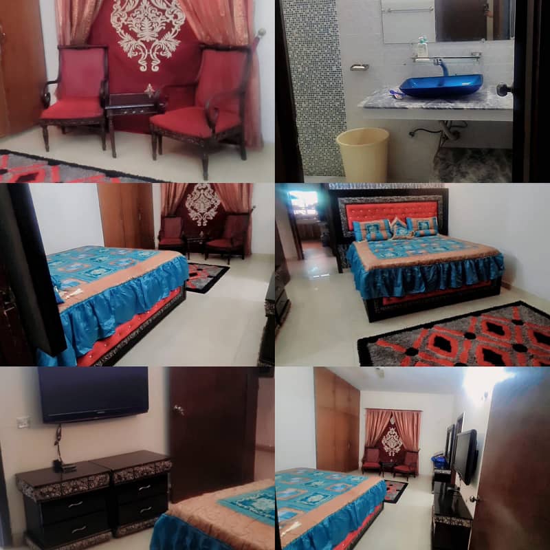 Furnished Room Bill Include in Rent Available in House For Single Lady in DHA PH 1 0