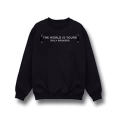 Sweatshirt - Black - Fleece