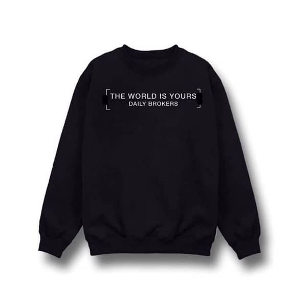 Sweatshirt - Black - Fleece 0