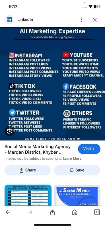 TikTok or instagram or facebook or YouTube or sevice 6