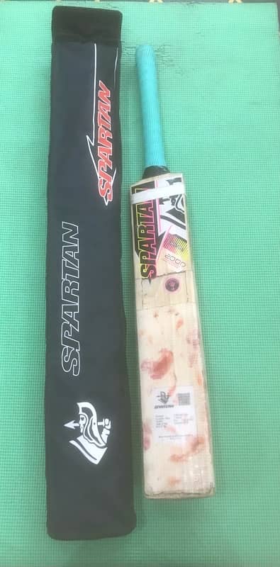 SPARTAN ENGLISH WILLOW BAT with cover + other items 5