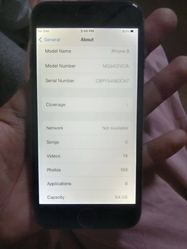 Iphone 8 Non PTA 10/10 Black 1