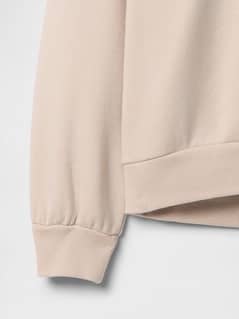 Sweatshirt-Beige-Fleece