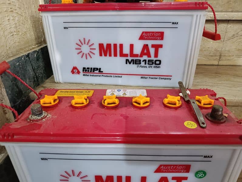 Millat Batteries 105ah needs to maintain 1