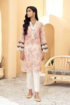 3 pcs unstiched lawn Printed suit