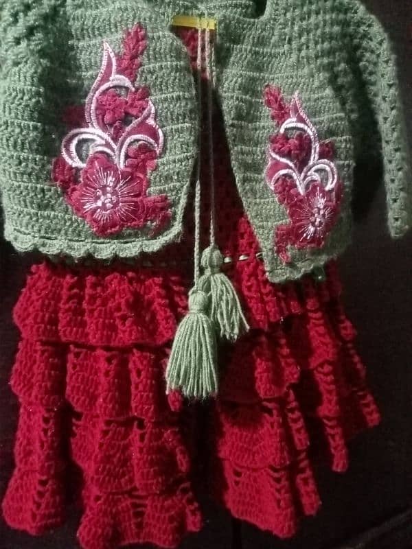 crochet set hand made 1