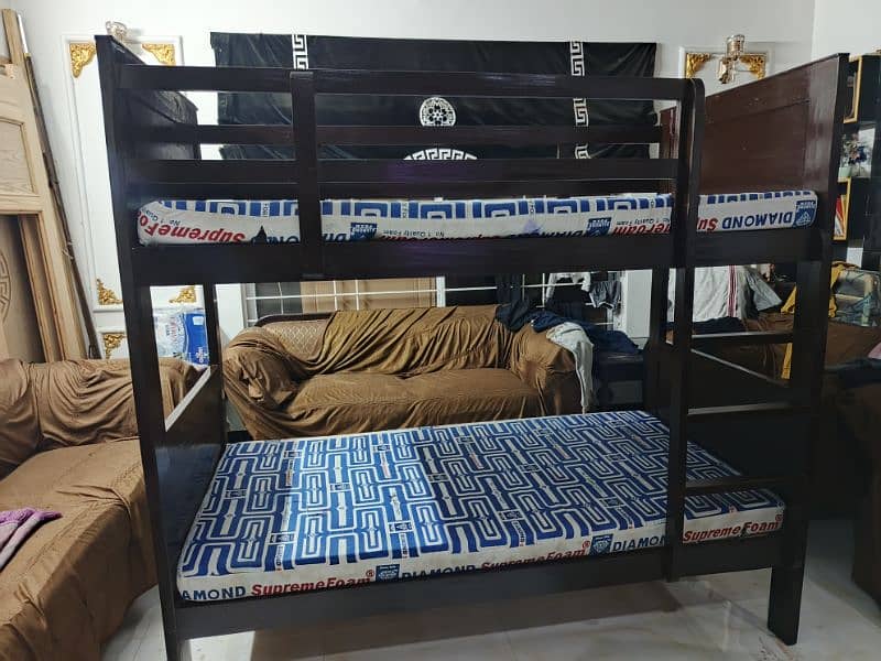 bunk bed wooden 0