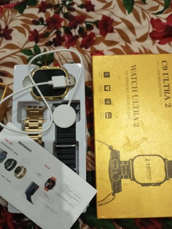 C9 Ultra Max Gold Edition Colour Smart Watch 10