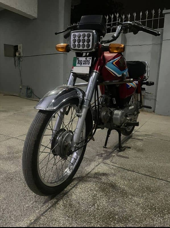 honda cd 70 2019 model lush bike for sale. 6