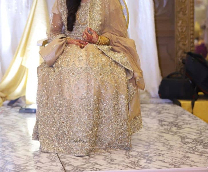 Walima Golden Bridal Dress 0