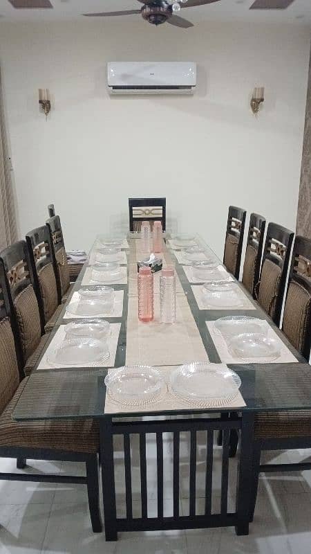 Dining Table with Glass Top 6