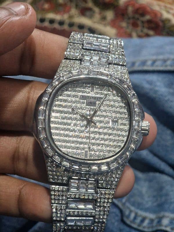 Patek Philippe iced dot watch 1