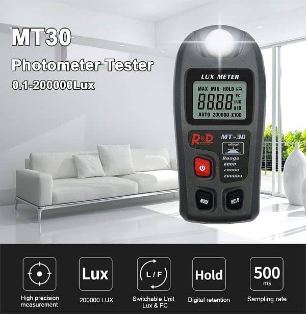 Digital Mini Lux Light Red sports Meter Light Intensity Meter air 10