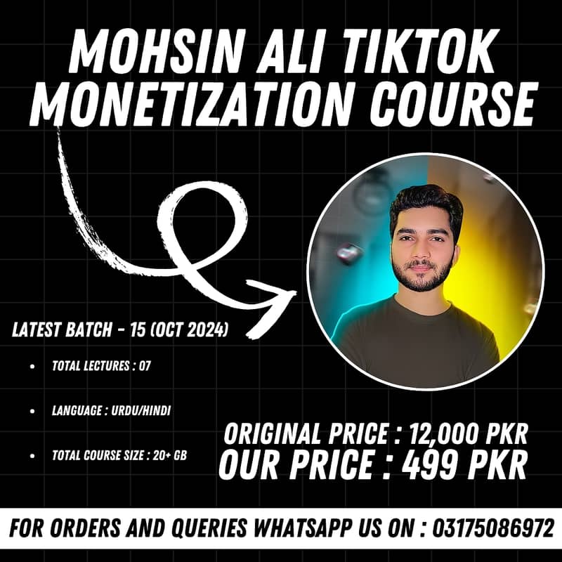 Mohsin Ali Tiktok Monetization Course 0