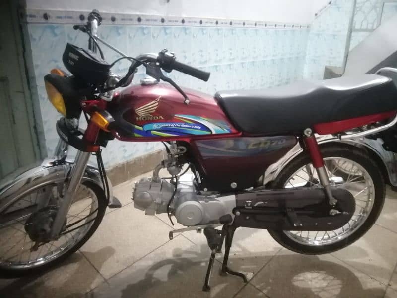 Honda cd 70 Red colour in mint candition 2