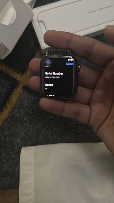 Apple watch series 7 45mm stainless steel 3