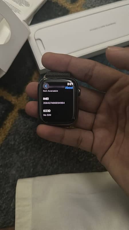 Apple watch series 7 45mm stainless steel 5