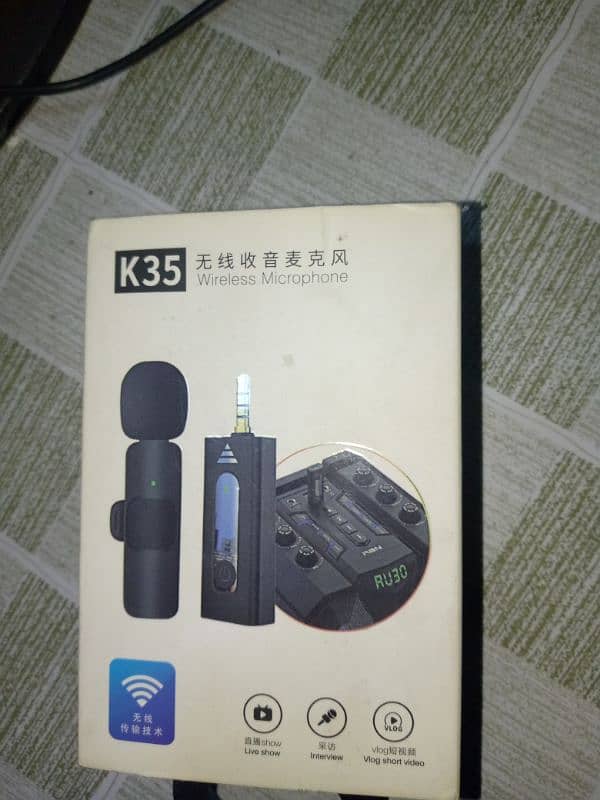 k35 wireless vlogging mic with noise canceller for PC and android 0