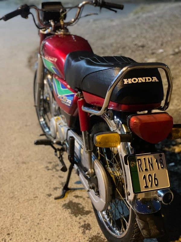 honda CD-70 model 2018 Pindi number 1