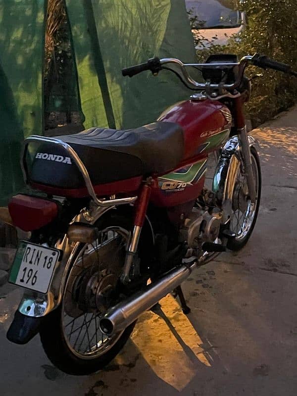 honda CD-70 model 2018 Pindi number 8