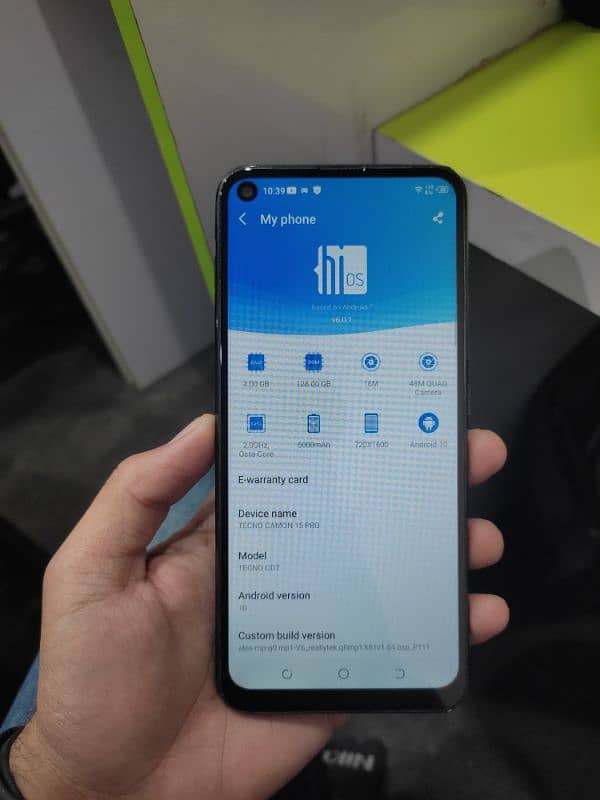 Tecno camon 15pro 4/128gb official set only 13