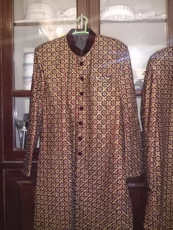 sherwani set with khussa and koola 2