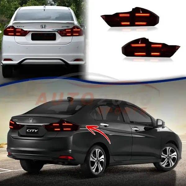 Honda City Smoke Rear Lamps V4 2021-2022 1