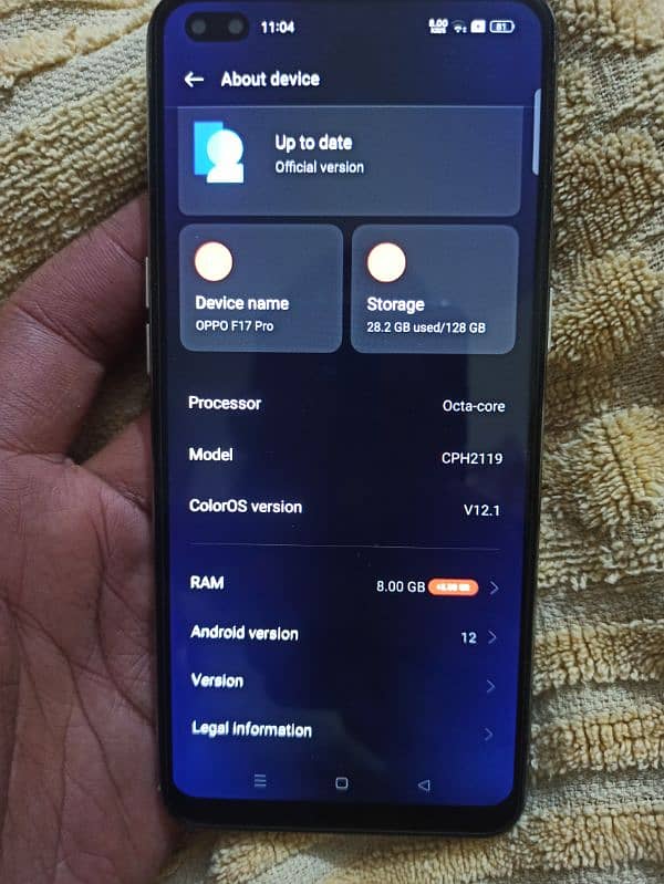 oppo f 17 pro 8 gb 128gb 2